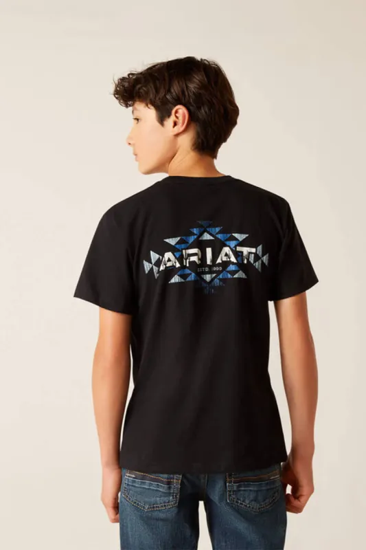Ariat Cacti T-Shirt for Boys in Black | 10047914-BLK sold by Glik’s