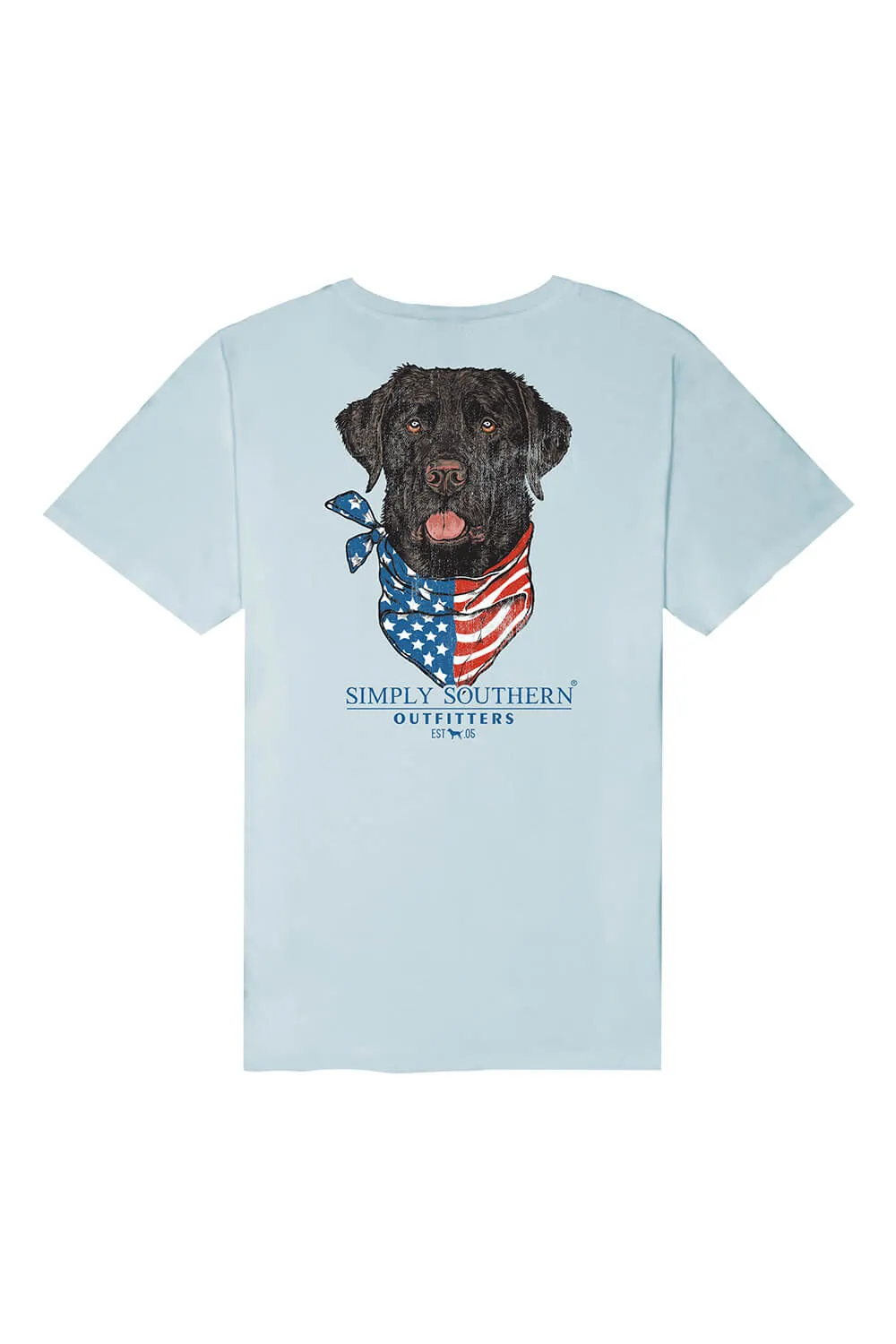 Simply Southern Dog USA T-Shirt for Men in Blue | MN-SS-DOGUSA-SPOUT-S sold by Glik’s product image thumbnail 3