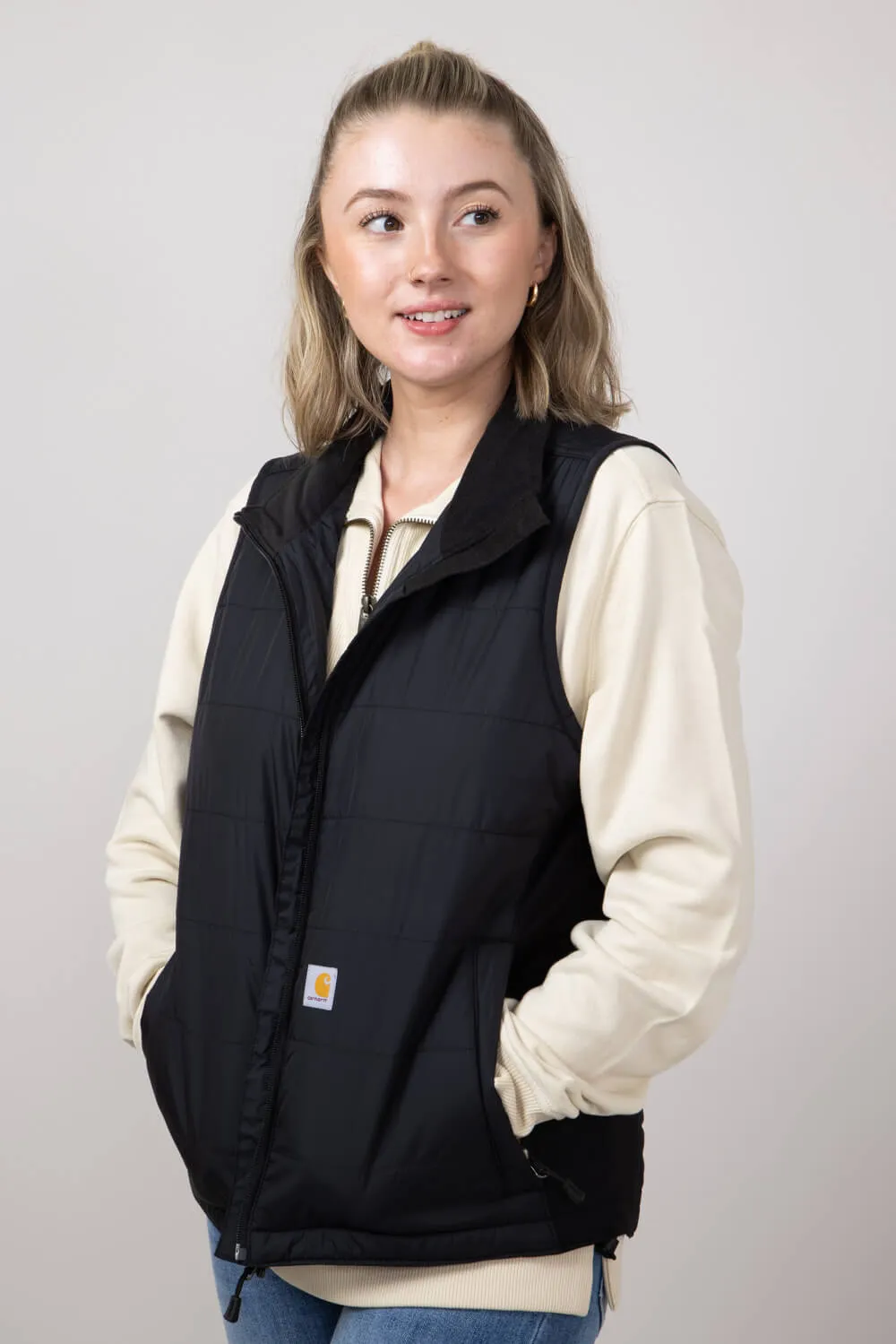 Carhartt Rain Defender Lightweight Insulated Vest for Women in Black | 105984-N04 sold by Glik’s product image thumbnail 4