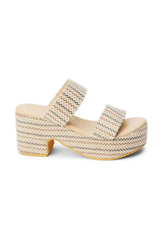 Beach by Matisse Ocean Ave Platform Heels for Women in Ivory | OCEAN AVE-IVORY MOSAIC sold by Glik’s