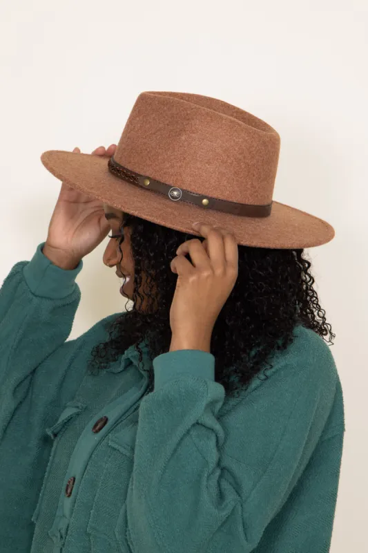 C.C Felt Hat for Women in Camel | WF-5-HTRGOLDENCAMEL sold by Glik’s