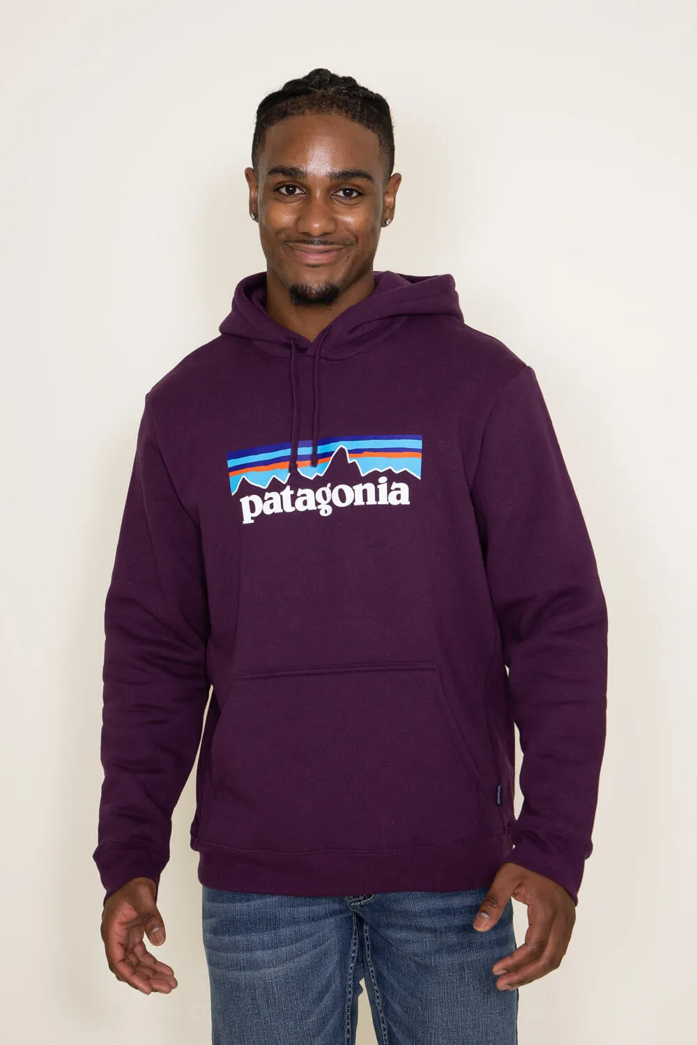Patagonia Men’s P-6 Logo Uprisal Hoodie in Purple | 39622-NTPL sold by Glik’s
