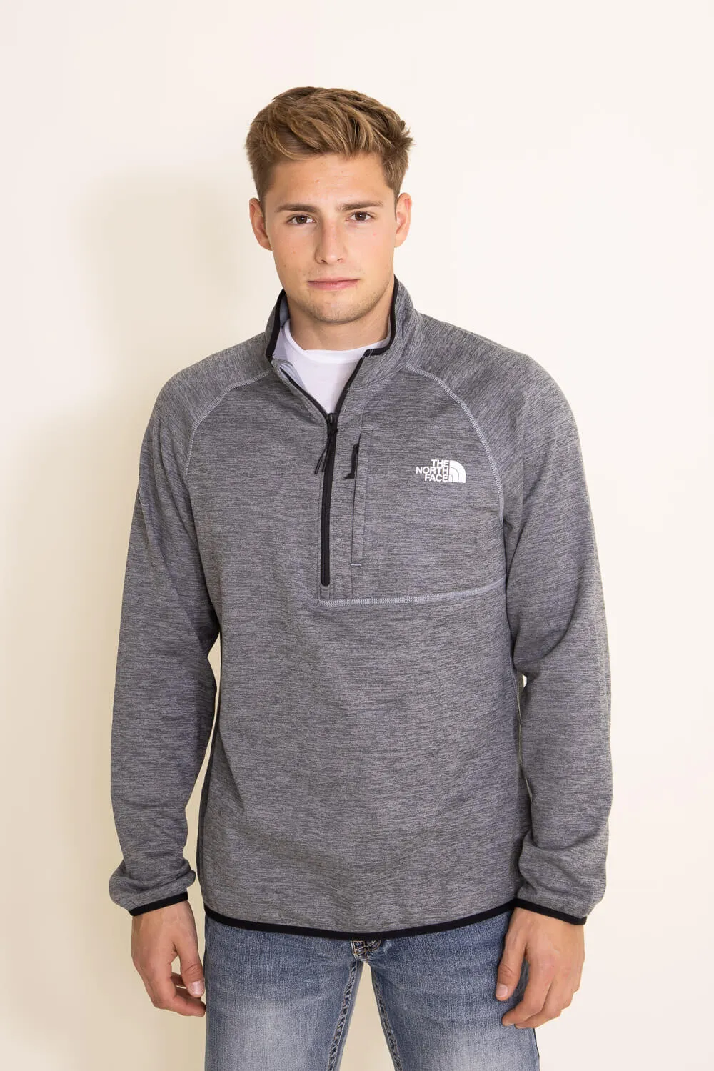 The North Face Canyonlands 1/2 Zip Pullover for Men in Grey | NF0A5G9W-DYY GRY sold by Glik’s