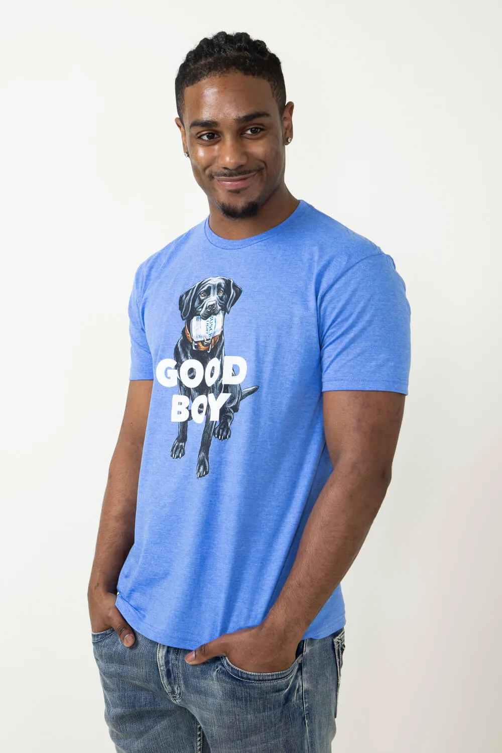 Busch Light Good Boy T-Shirt for Men in Royal Blue | 3363-ROYALBLUE sold by Glik’s product image thumbnail 3