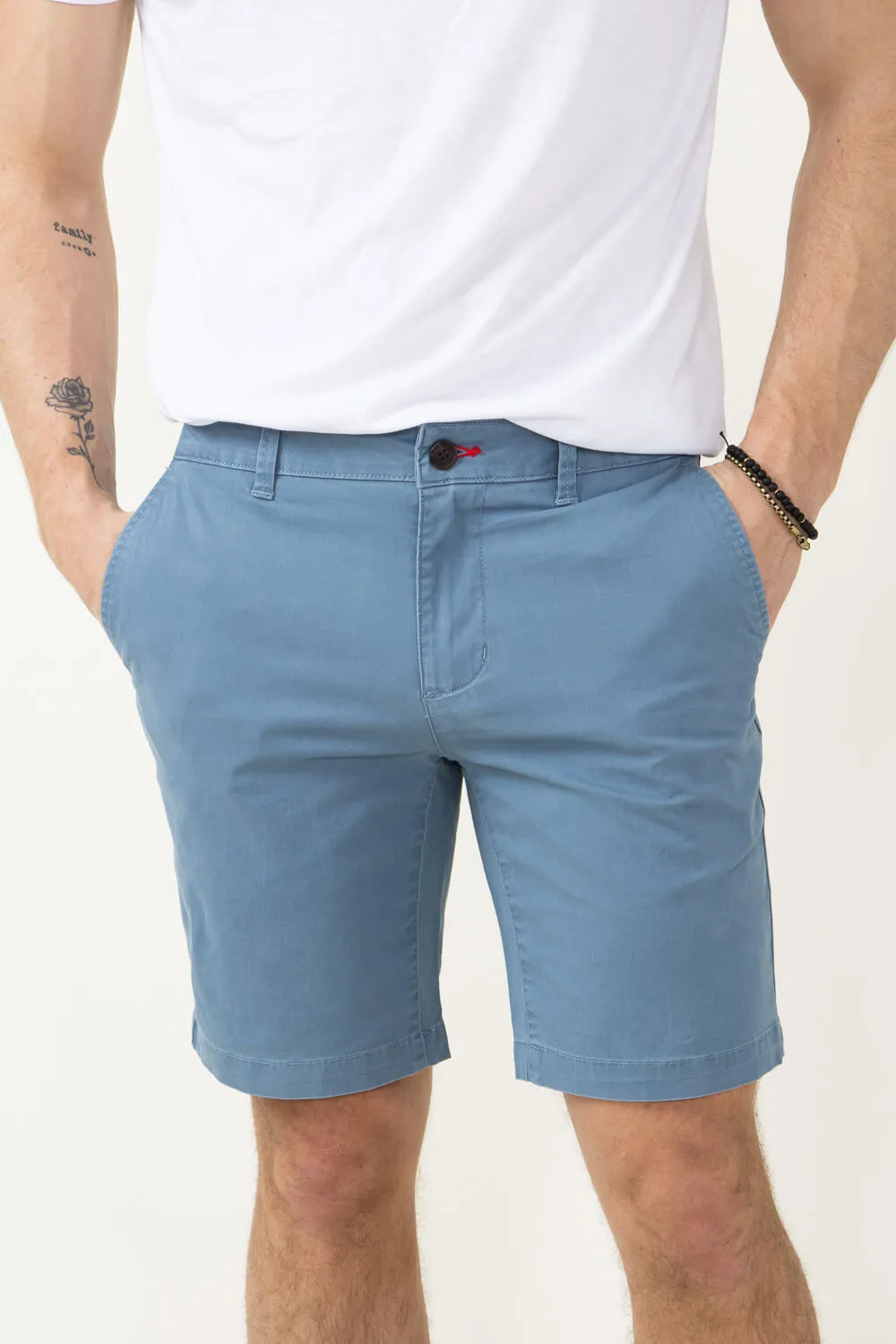 1897 Original 9" Washed Twill Shorts for Men in Malibu Blue | 4GLL1223-MALIBUBLUE sold by Glik’s product image thumbnail 2