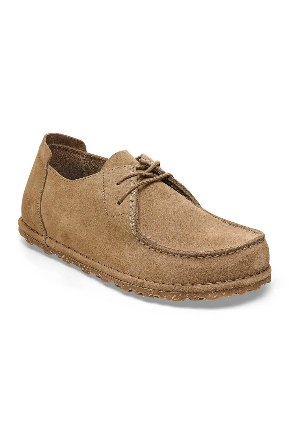 Birkenstock Utti Lace Suede Leather Shoes for Men in Gray Taupe | 1027274 sold by Glik’s