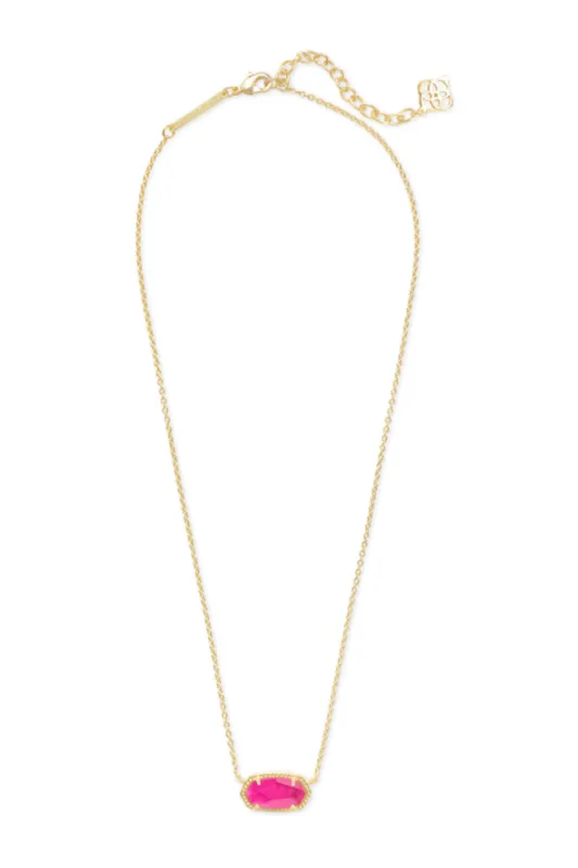 Kendra Scott Elisa Gold Pendant Necklace in Azalea Illusion | 4217703444 sold by Glik’s