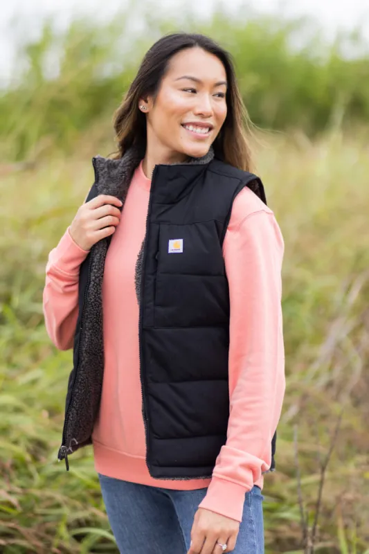 Carhartt Montana Puffer Insulated Reversible Vest for Women in Black | 105607-N04 sold by Glik’s