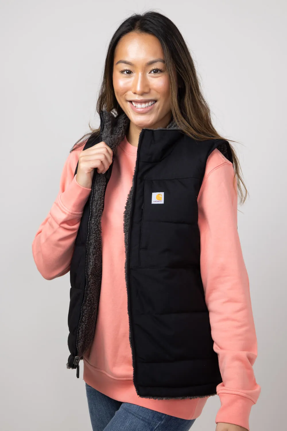 Carhartt Montana Puffer Insulated Reversible Vest for Women in Black | 105607-N04 sold by Glik’s product image thumbnail 2