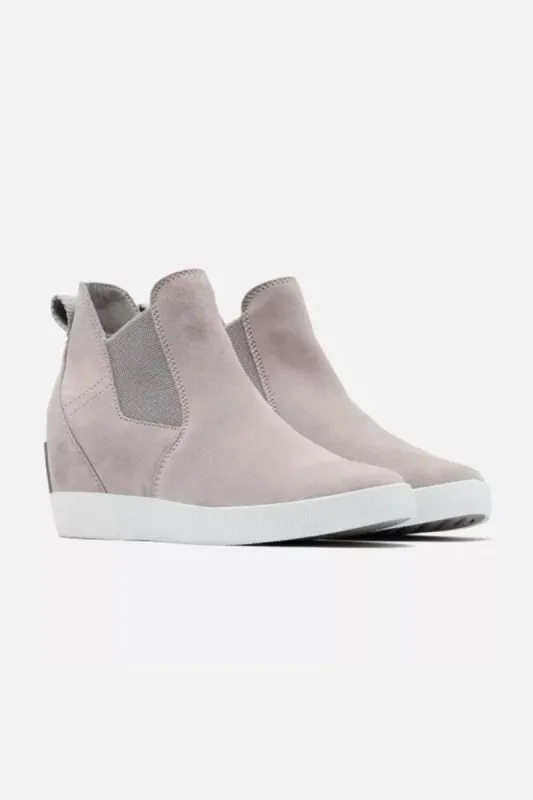 Sorel Out N About Slip-On Wedge Booties for Women in Grey | 2033021-061 sold by Glik’s