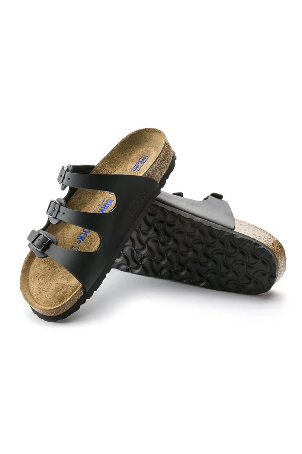 Birkenstock Florida Soft Footbed Birko-Flor Sandals for Women in Black | 53011 sold by Glik’s product image thumbnail 4