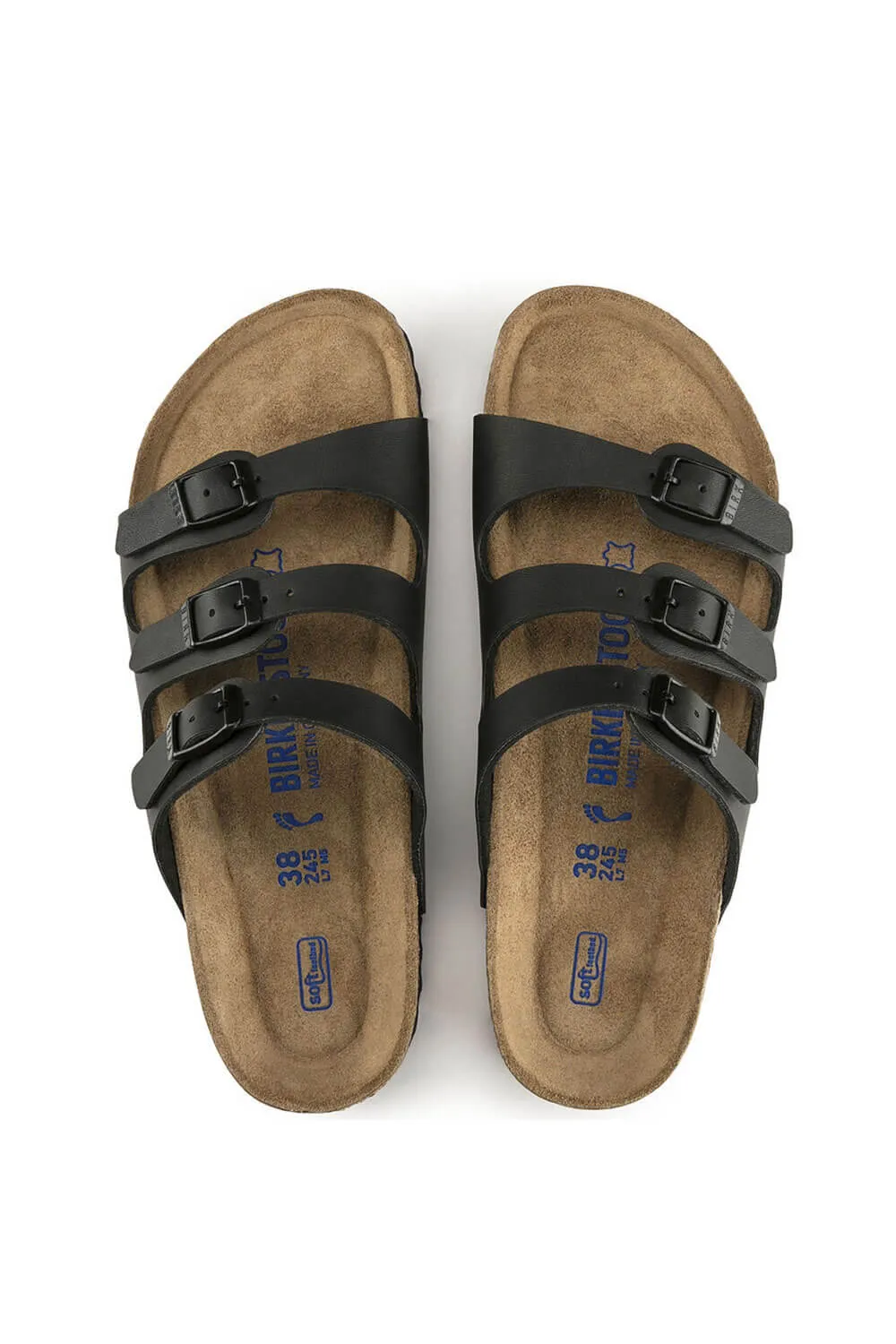 Birkenstock Florida Soft Footbed Birko-Flor Sandals for Women in Black | 53011 sold by Glik’s product image thumbnail 5