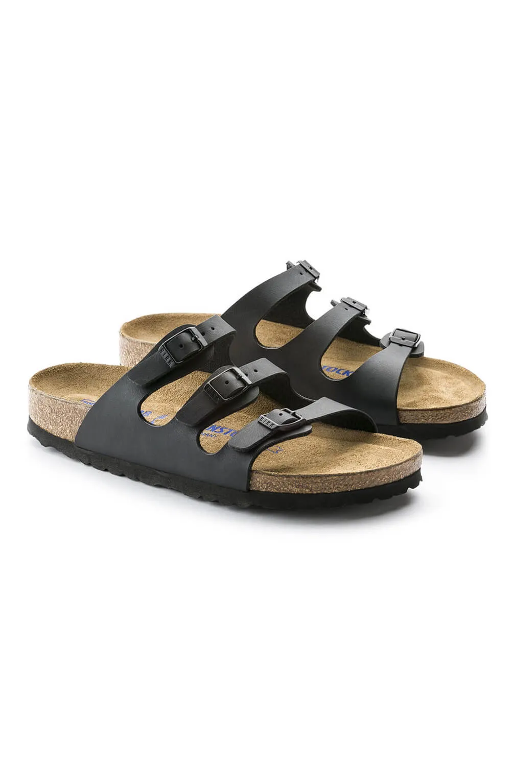 Birkenstock Florida Soft Footbed Birko-Flor Sandals for Women in Black | 53011 sold by Glik’s product image thumbnail 2