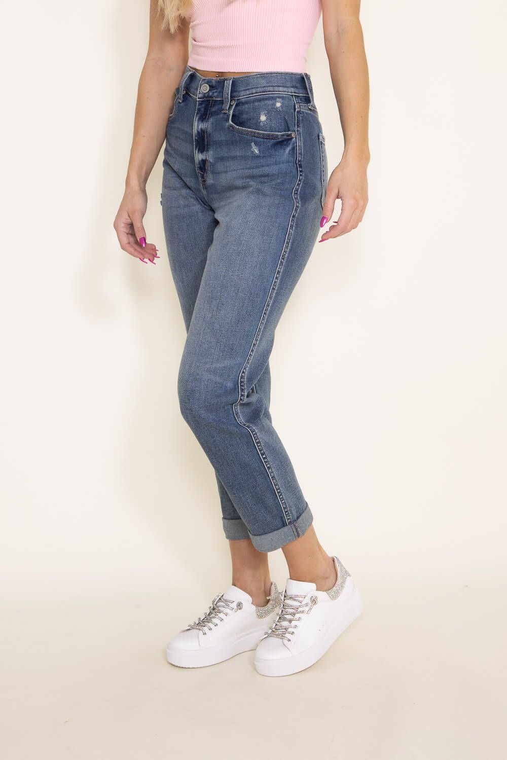 Eunina Rocky Super High Rise Retro Boyfriend Jeans for Women | E88073PRM sold by Glik’s product image thumbnail 4