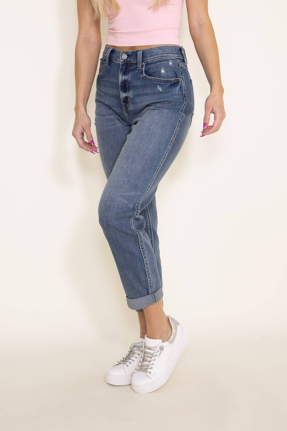 Eunina Rocky Super High Rise Retro Boyfriend Jeans for Women | E88073PRM sold by Glik’s product image thumbnail 5