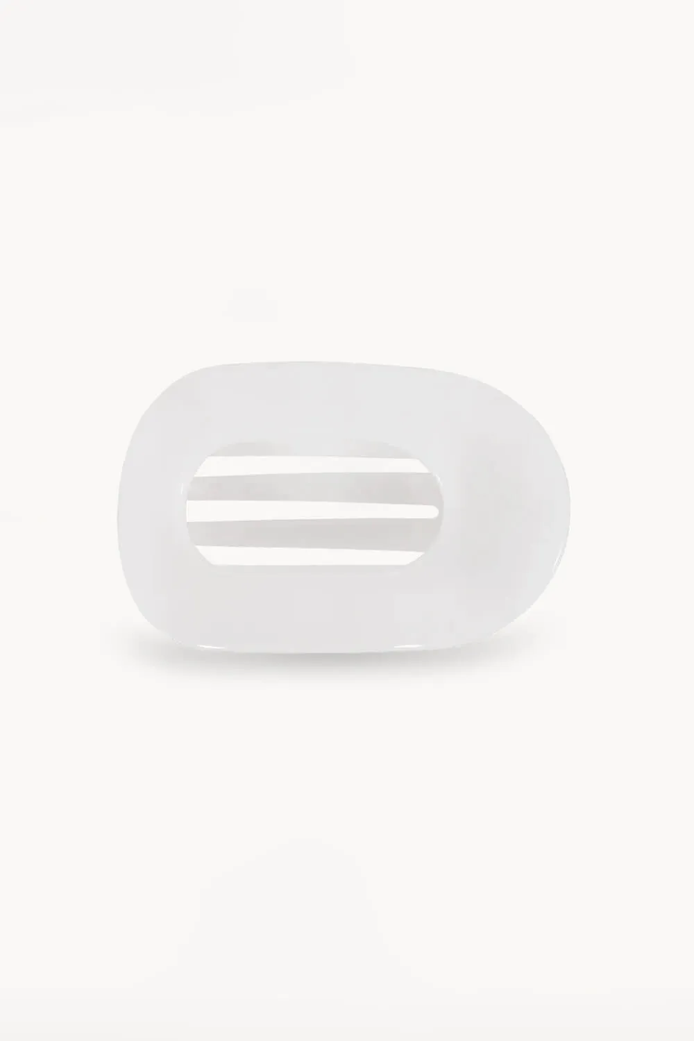 Teleties Small Flat Round Hair Clip in White | TT-FCS01-004 sold by Glik’s product image thumbnail 2