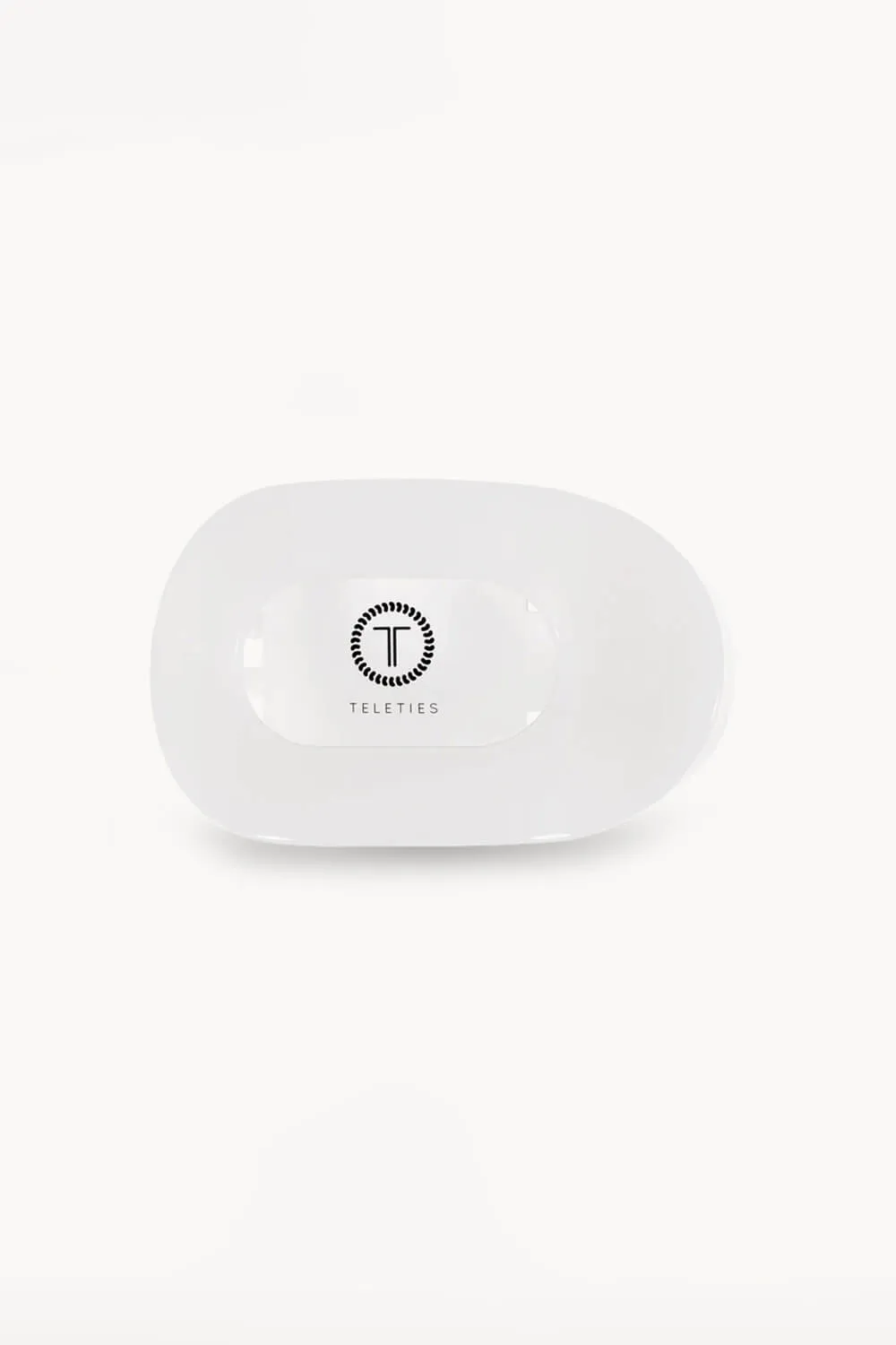 Teleties Small Flat Round Hair Clip in White | TT-FCS01-004 sold by Glik’s product image thumbnail 3