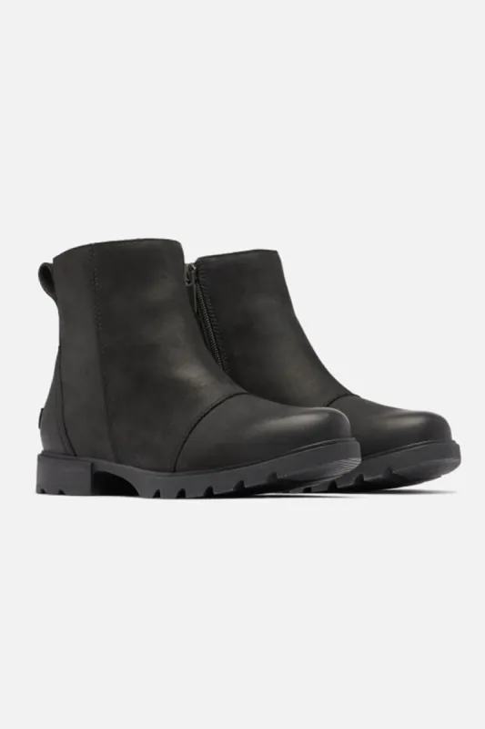 Sorel Emelie Zip Booties for Women in Black | 2048721-010 sold by Glik’s