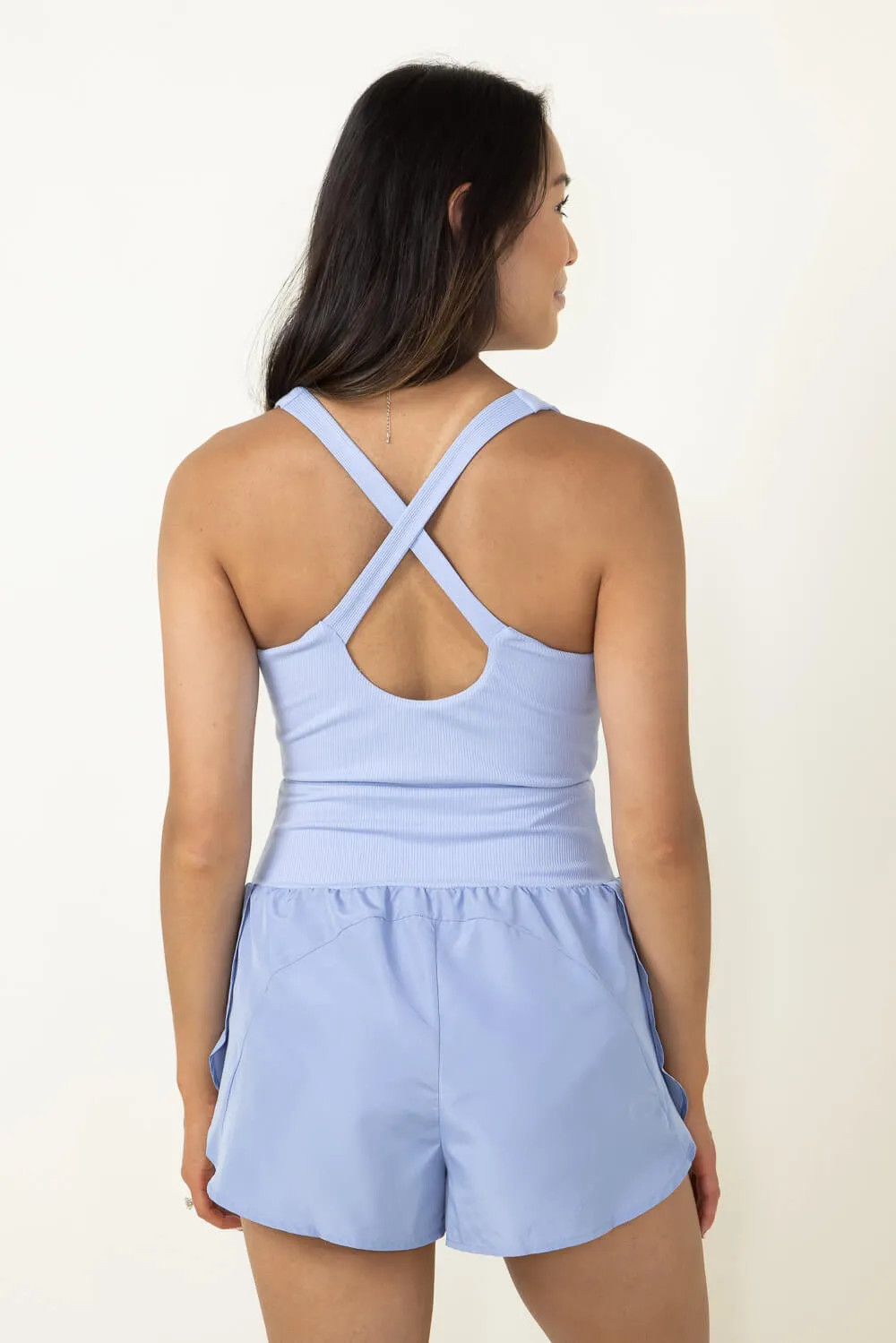 Illa Illa Activewear Runsie Romper for Women in Blue | IM7541-PERIBLUE sold by Glik’s product image thumbnail 2