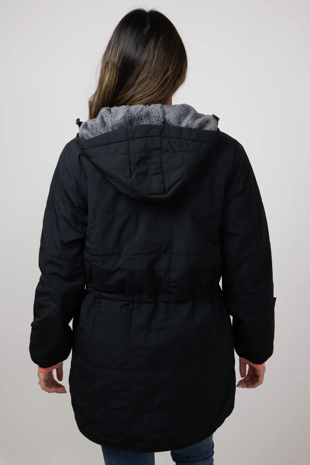 Carhartt Rain Defender Loose-Fit Lightweight Insulated Hooded Coat for Women in Black | 106465-N04 sold by Glik’s product image thumbnail 3