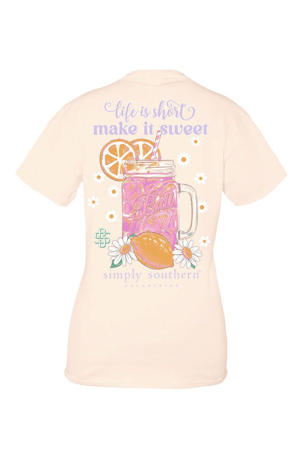 Simply Southern Sweet Tea T-Shirt for Women in Pearl | SS-TEA-PEARL sold by Glik’s product image thumbnail 3