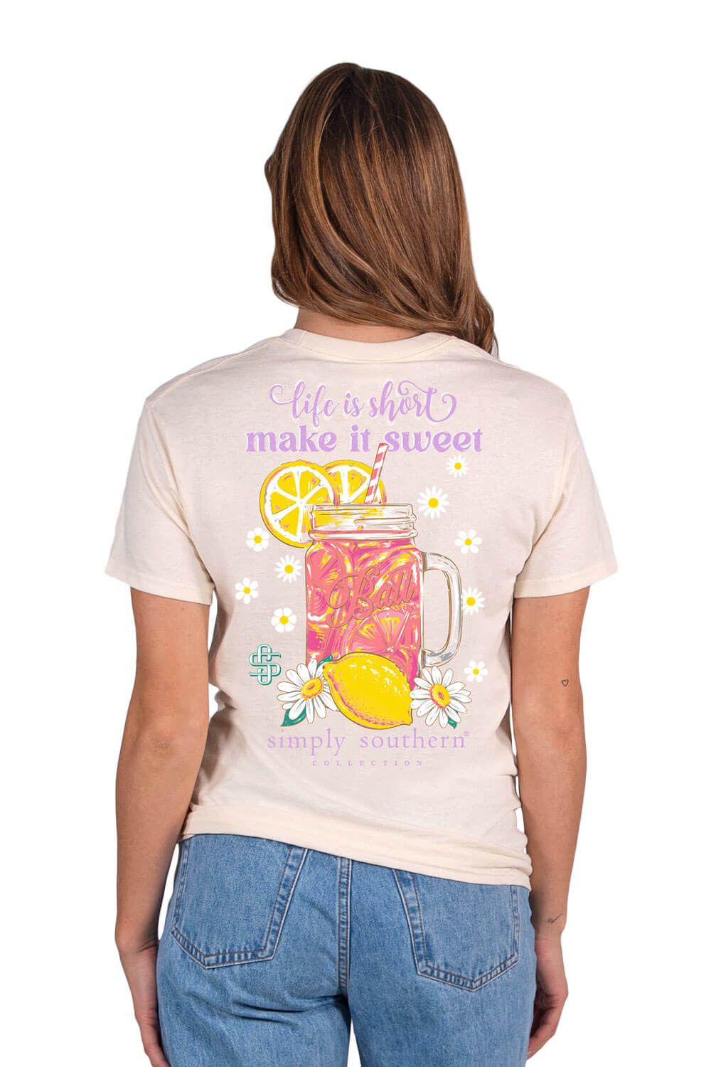 Simply Southern Sweet Tea T-Shirt for Women in Pearl | SS-TEA-PEARL sold by Glik’s