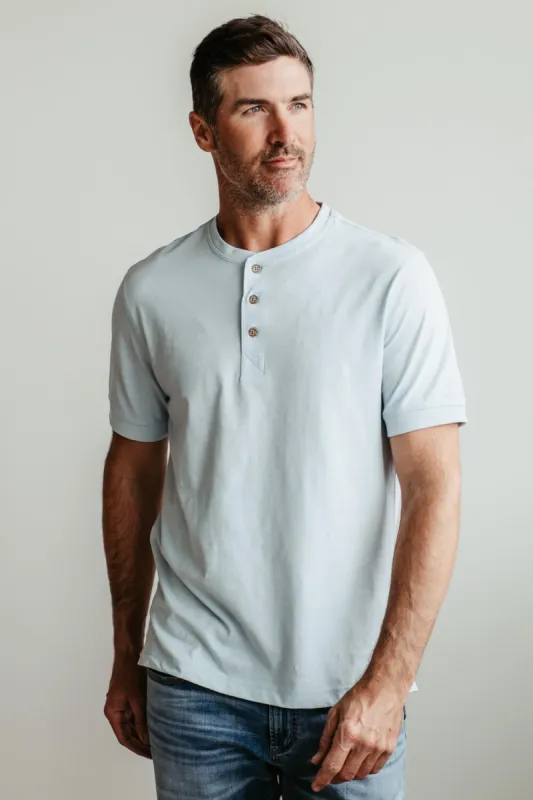 Weatherproof Vintage Henley Shirt for Men in Light Blue | S246359GK-SPRINGSKY sold by Glik’s