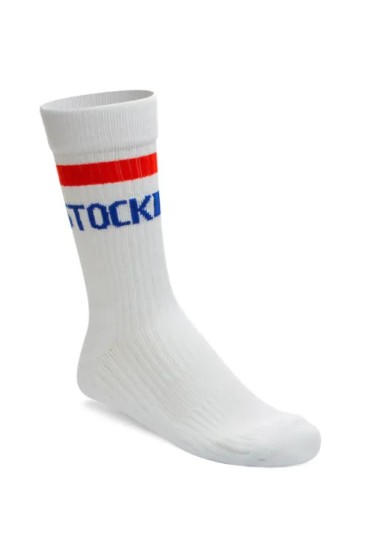 Birkenstock Cotton Crew Stripe Socks for Men in White | 1026271 sold by Glik’s