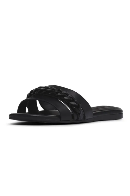 D'Amelio Footwear Kieryn Flat Sandals for Women in Black | 4001-BLACK sold by Glik’s