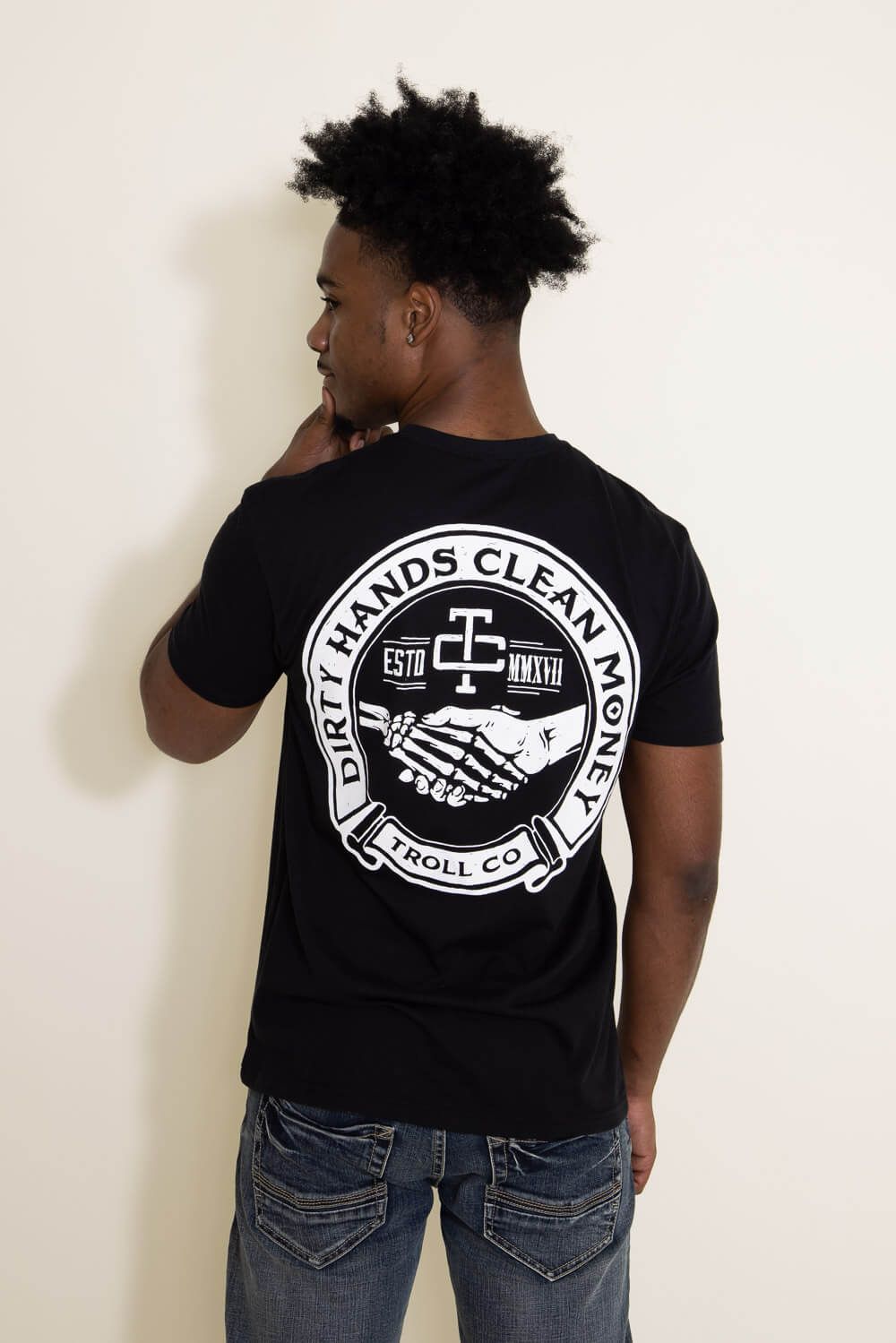 Troll Co Haggler T-Shirt for Men in Black | TC0327-BLACK sold by Glik’s product image thumbnail 2