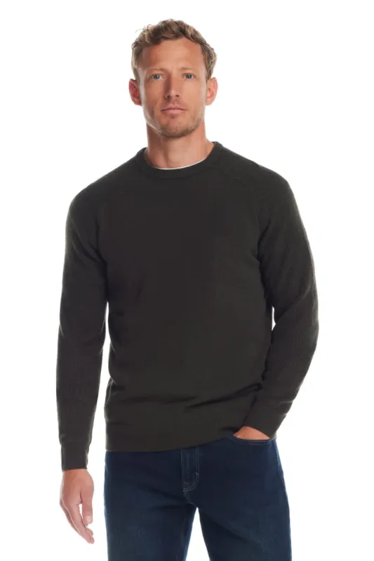 Weatherproof Vintage Raglan Sweater for Men in Dark Olive | F2440118GK-DARKOLIVE sold by Glik’s