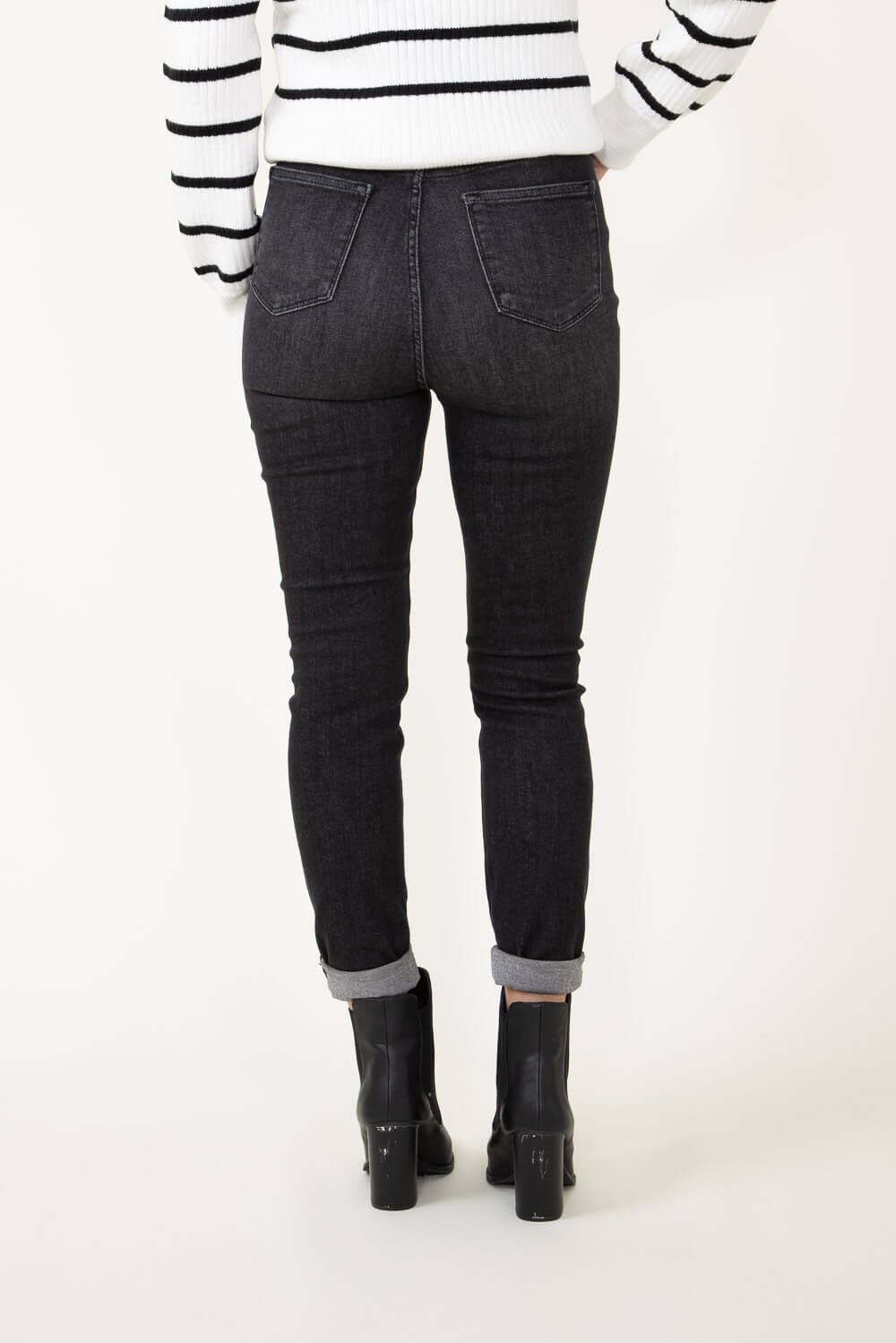 Judy Blue High Rise Tummy Control Skinny Jeans for Women in Black | 88753REG sold by Glik’s product image thumbnail 3