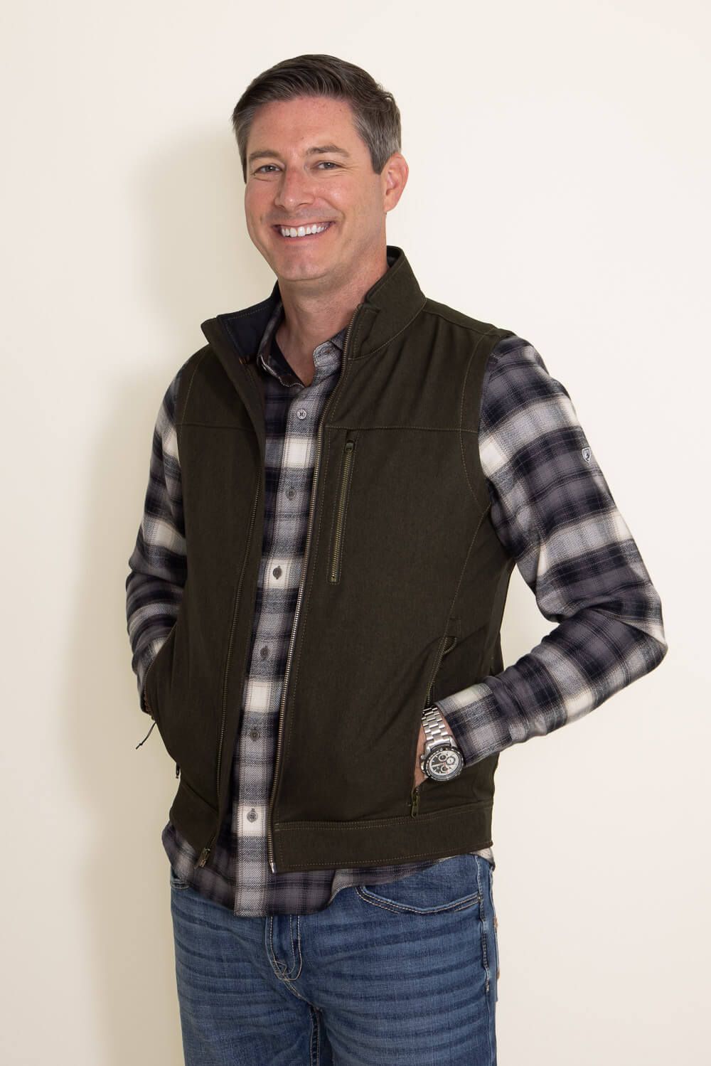 Kuhl Impakt Vest for Men in Brown | 1163-ES sold by Glik’s