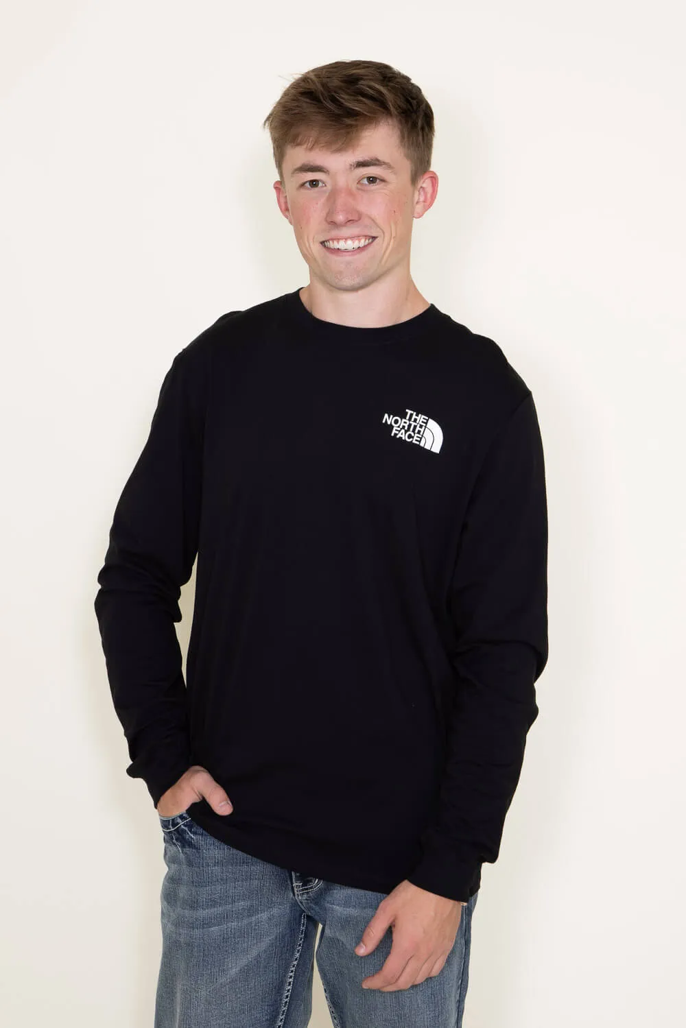 The North Face Long Sleeve Box NSE T-Shirt for Men in Black | NF0A811N-OGG sold by Glik’s product image thumbnail 3