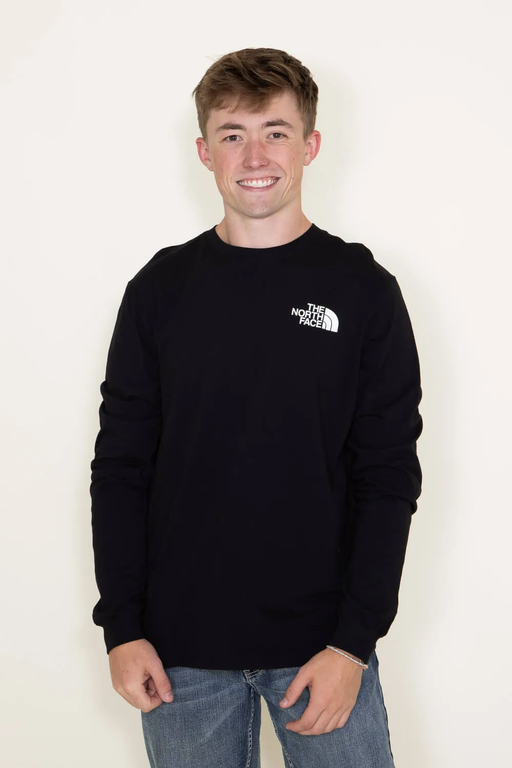 The North Face Long Sleeve Box NSE T-Shirt for Men in Black | NF0A811N-OGG sold by Glik’s product image thumbnail 2