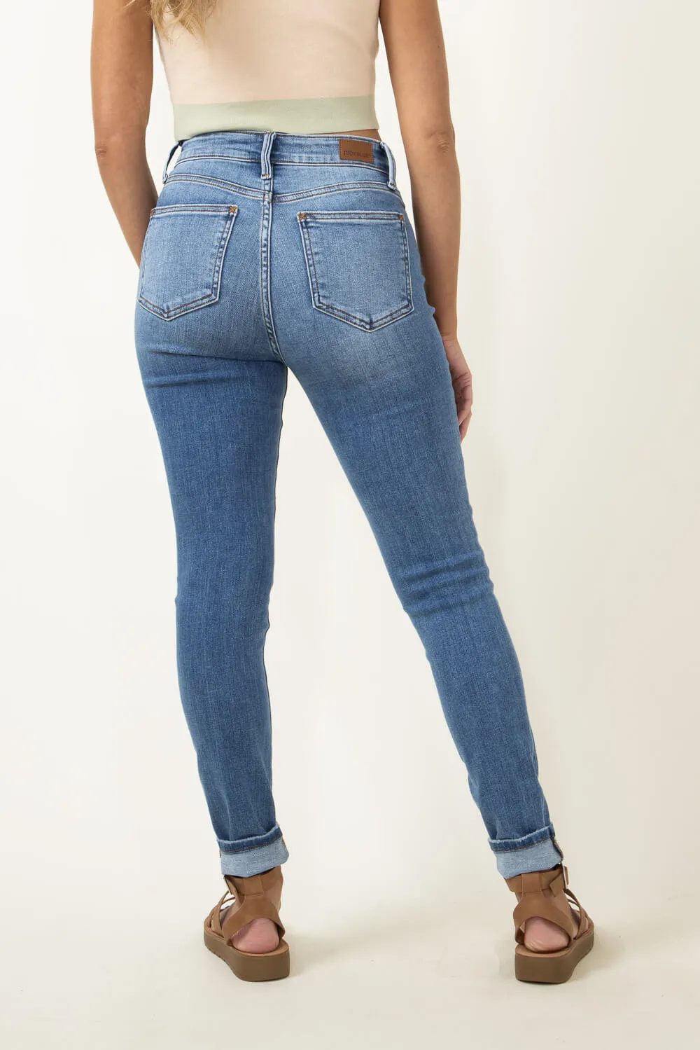 Judy Blue Mid Rise Vintage Skinny Jeans for Women | 82548REG sold by Glik’s product image thumbnail 4