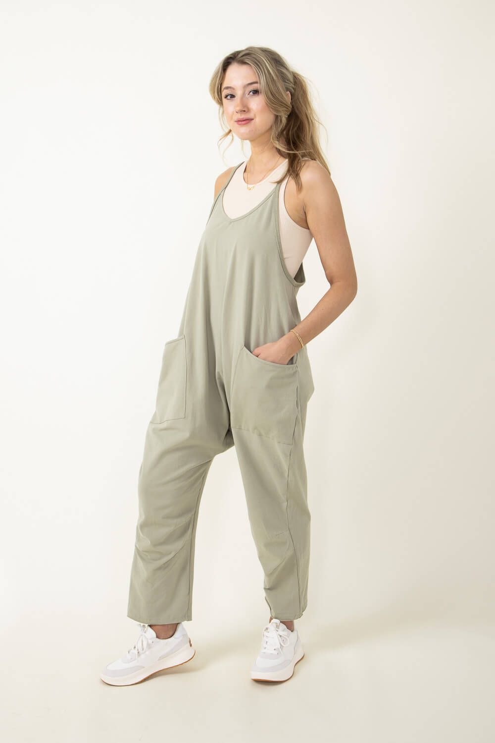 Outer Pocket Onesie for Women in Green | IB48437-SAG sold by Glik’s product image thumbnail 5
