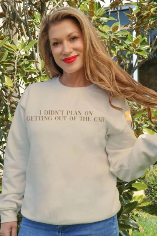 Simply Southern Car Sweatshirt for Women in Sand | CREW-CAR-SAND sold by Glik’s