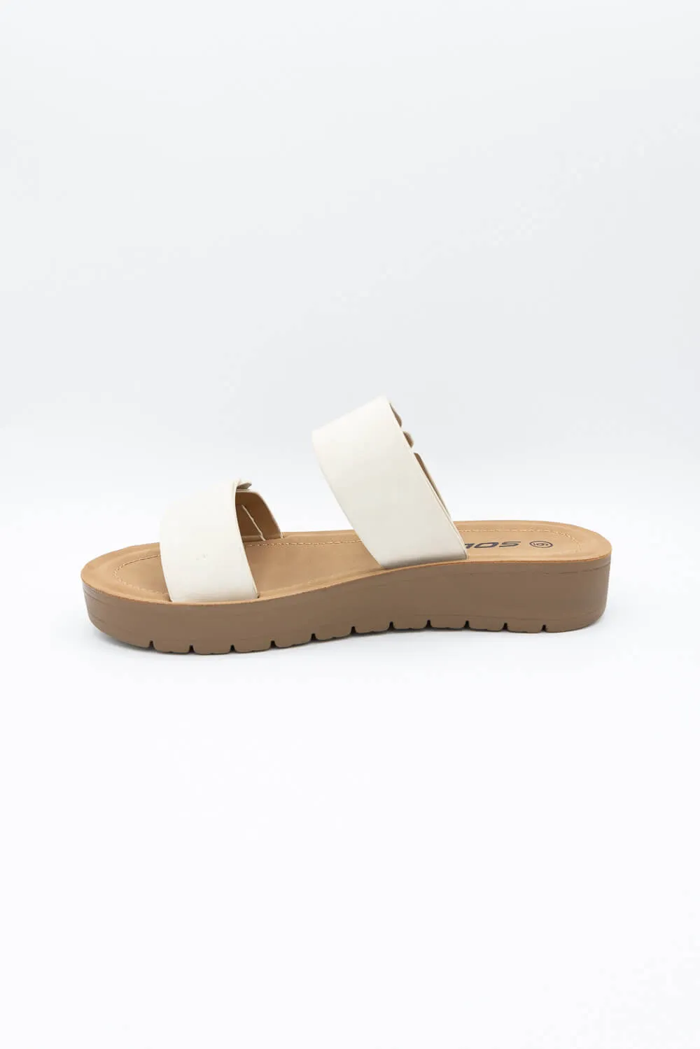 Soda Cuisine Braid Band Slides for Women in Beige | CUISINE-S BEIGE sold by Glik’s product image thumbnail 4