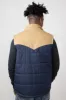 Union Work Wear Vest for Men in Navy/Tan | H33BYA6-410H NAVY/TAN sold by Glik’s