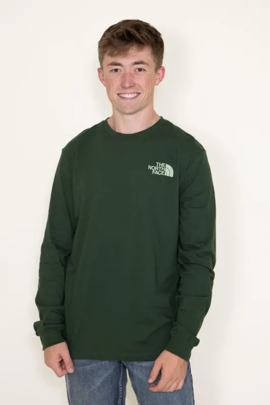The North Face Long Sleeve Sleeve Hit T-Shirt for Men in Green | NF0A811P-KOH sold by Glik’s