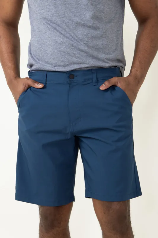 Copper & Oak Utility Flex Shorts for Men in Blue | K2S608EV-451ANCHORBLUE sold by Glik’s