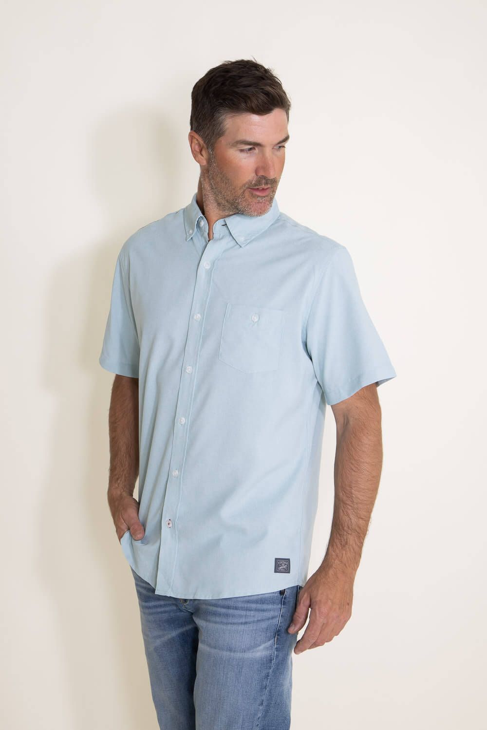 Weatherproof Vintage Performance Shirt for Men in Blue | S2384320GK-STERLINGBLUE sold by Glik’s product image thumbnail 2