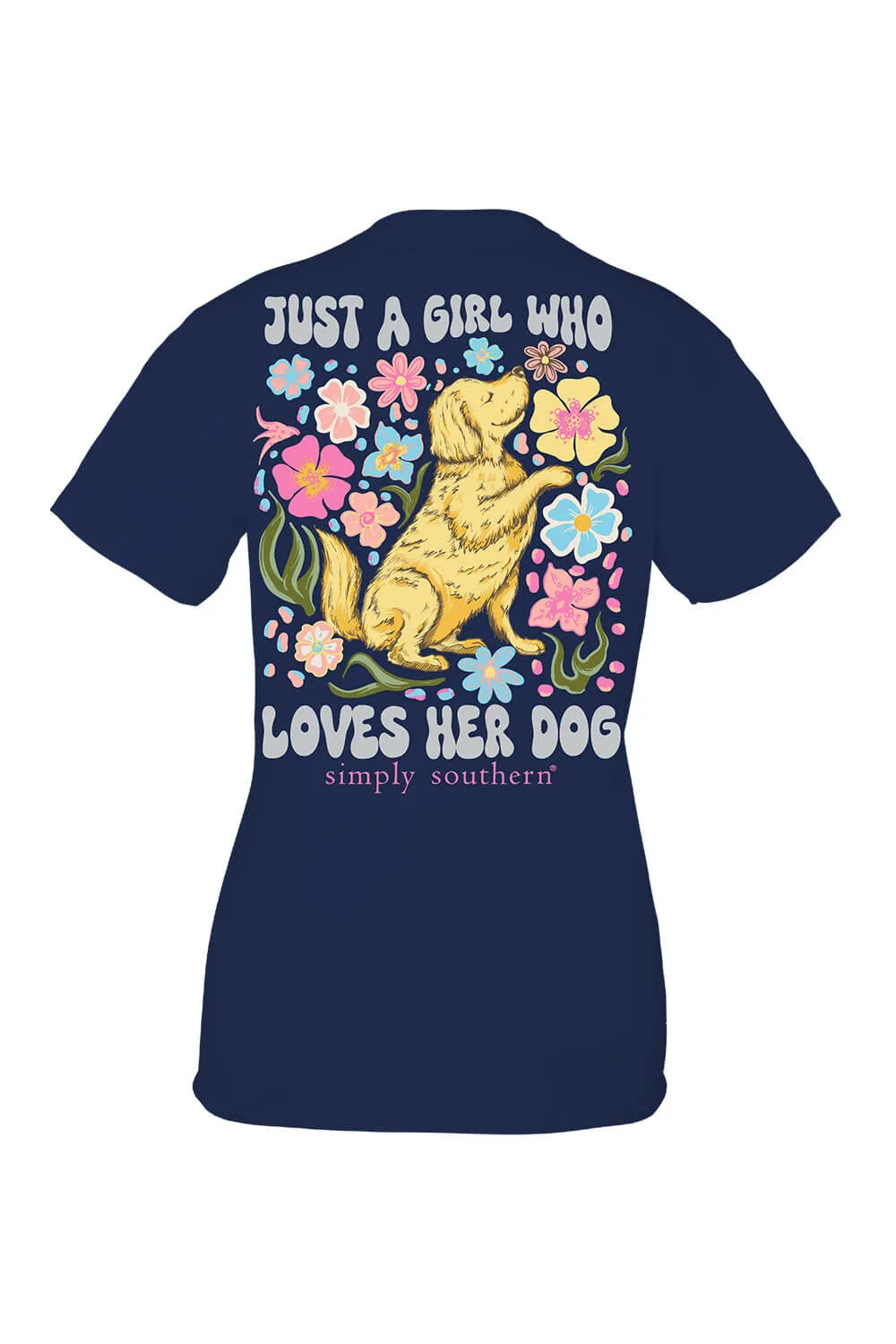 Simply Southern Loves Her Dog T-Shirt for Women in Navy | SS-LOVEDOG-NAVY sold by Glik’s product image thumbnail 3