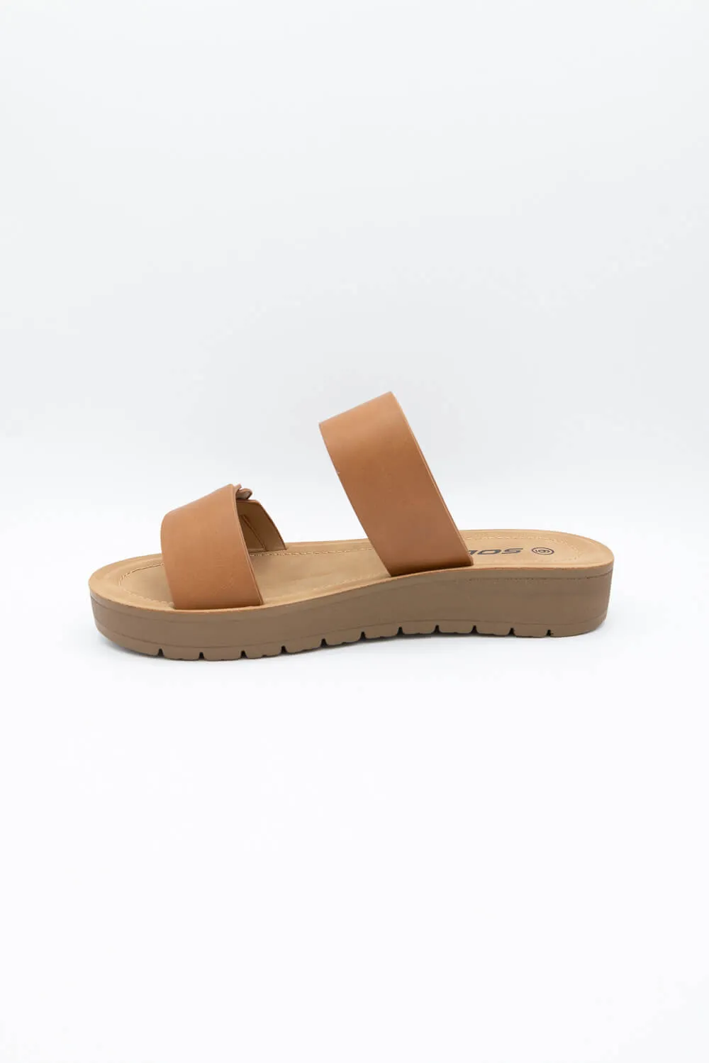 Soda Cuisine Braid Band Slides for Women in Light Tan | CUISINE-S LT TAN sold by Glik’s product image thumbnail 3