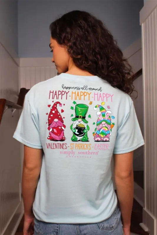 Simply Southern Happy Everything T-Shirt for Women in Blue | SS-HAPPY-ICE sold by Glik’s