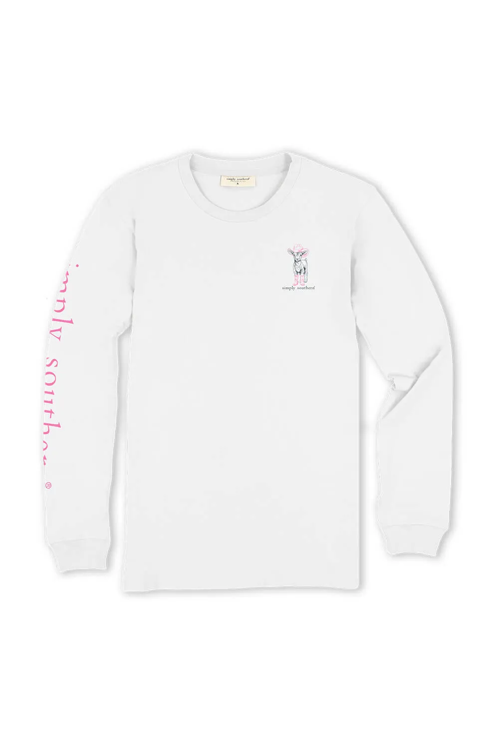 Simply Southern Plus Size Long Sleeve Lost Sheep T-Shirt for Women in White | EXT-LS-SHEEP-WHITE sold by Glik’s product image thumbnail 2