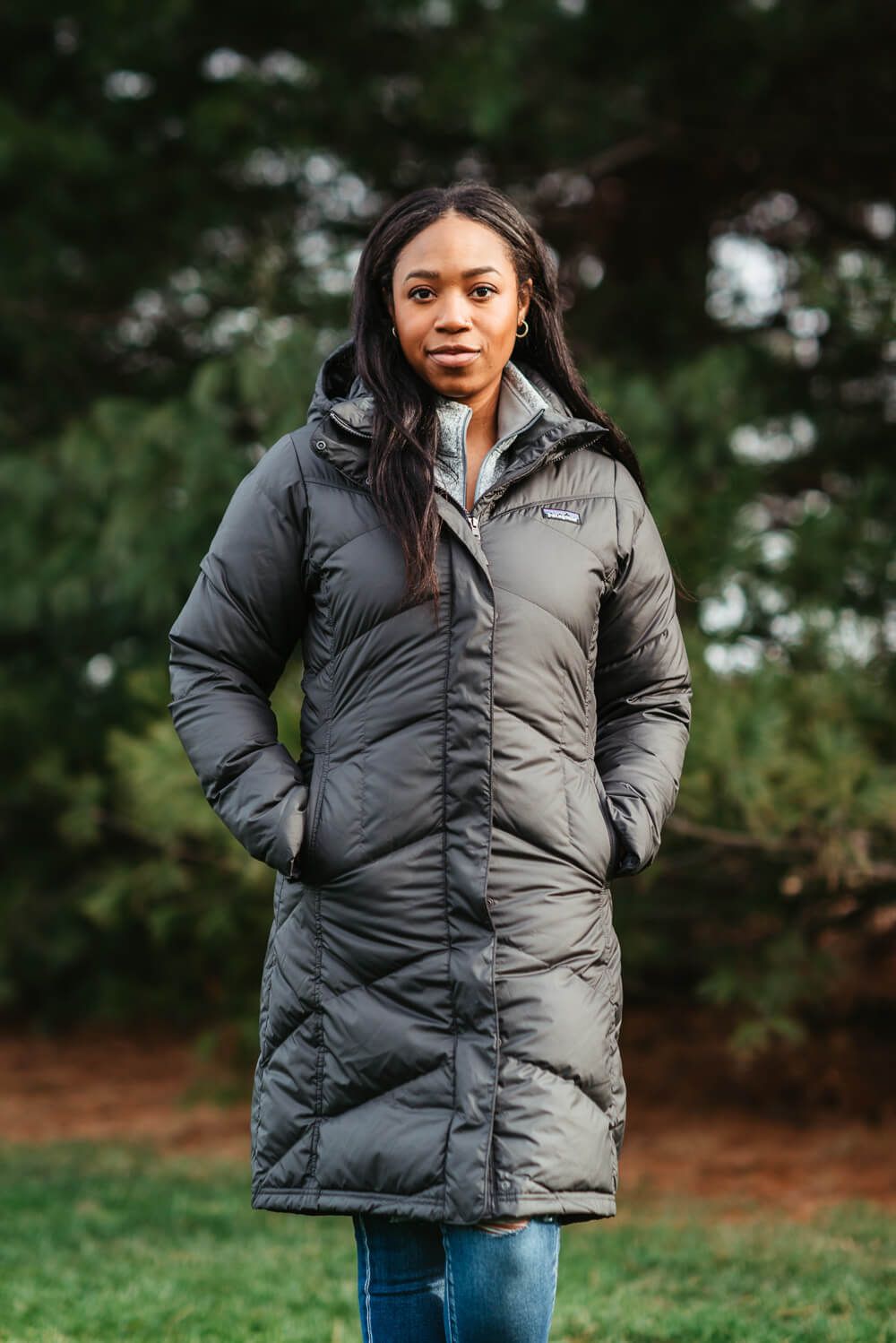 Patagonia Women’s Down With It Parka in Grey | 28442-FGE sold by Glik’s