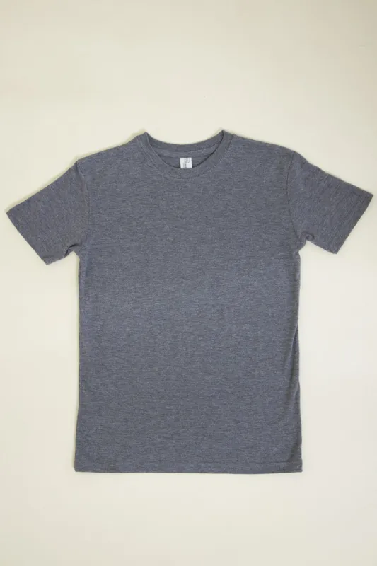 Youth Basic Crewneck T-Shirt for Boys in Grey | 9003-GREY sold by Glik’s