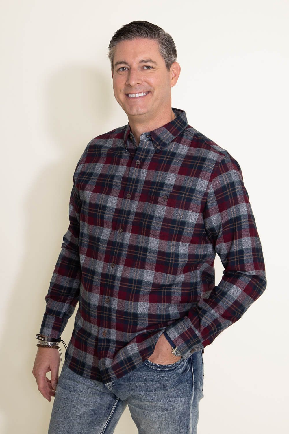 Weatherproof Vintage Flannel Shirt for Men in Red | F2385572GK-RHUBARB sold by Glik’s product image thumbnail 3